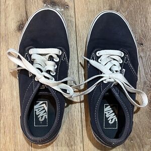 Vans Black and White Canvas Shoes
